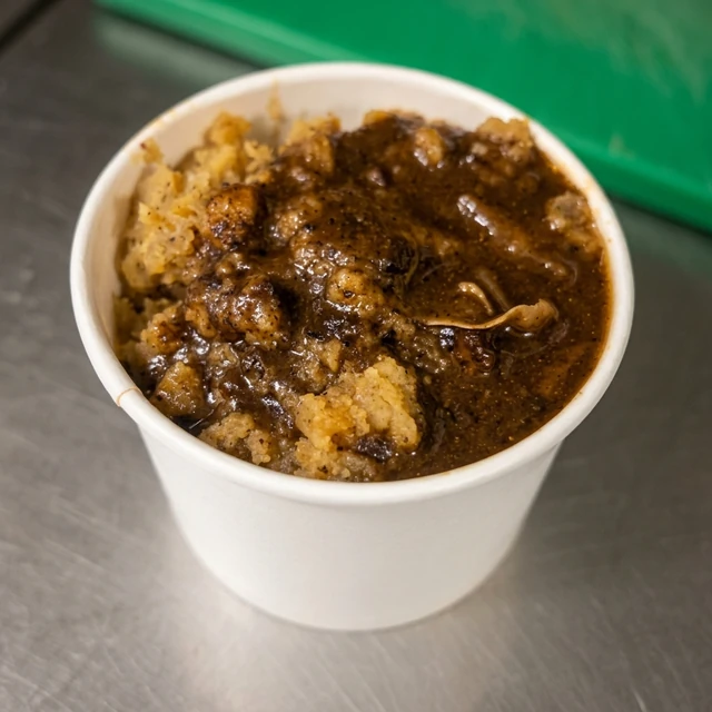 Stew oxtail – slow-cooked Caribbean oxtail stew at Caribbean Stove PickUp, London, Ontario