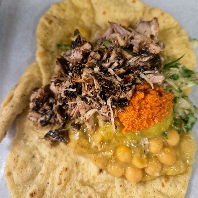 Trinidadian doubles – bara and channa doubles at Caribbean Stove PickUp, London, Ontario