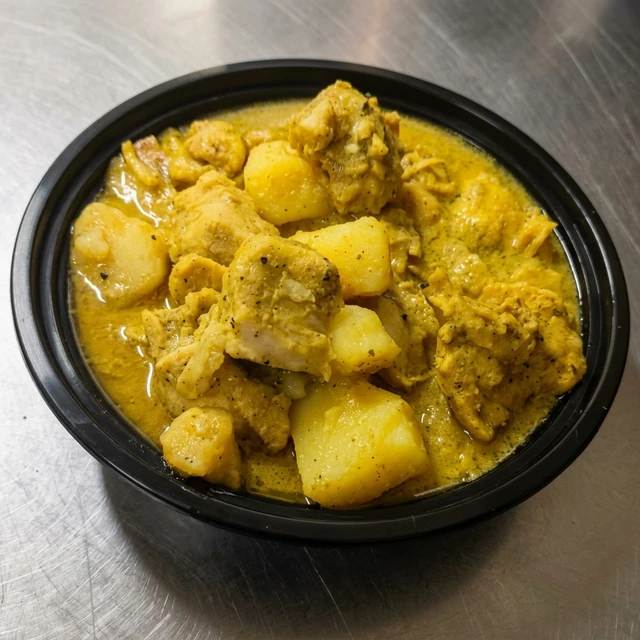 Caribbean curry chicken – homestyle curry chicken plate at Caribbean Stove PickUp, London, Ontario